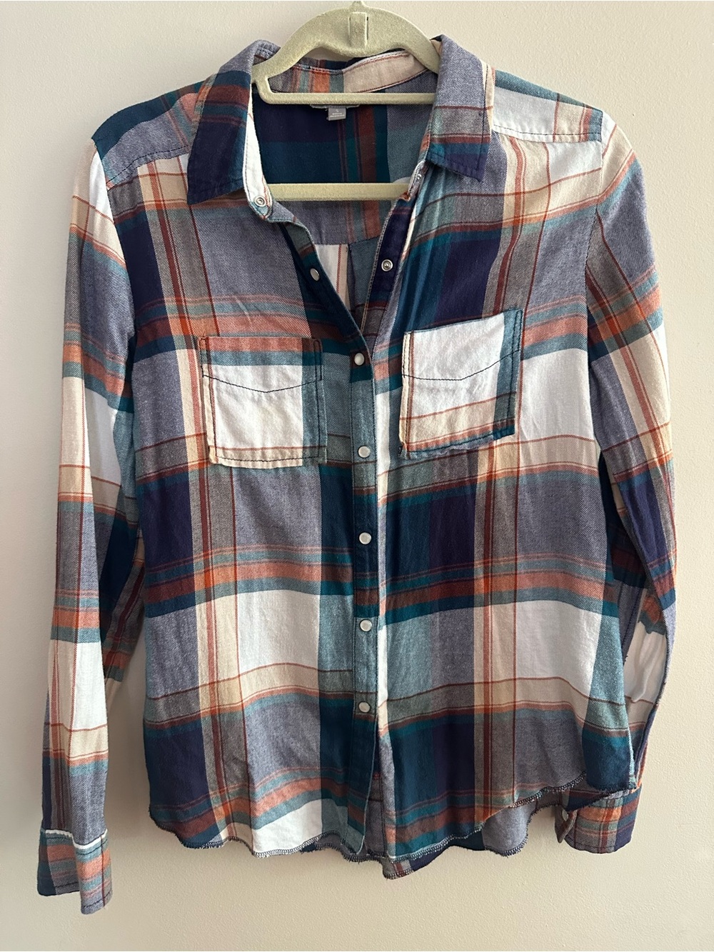 Rubbish Plaid Shirt in Navy, Teal & Rust
